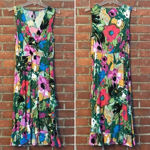 Anthropologie Sleeveless Multi-Color Print Dress